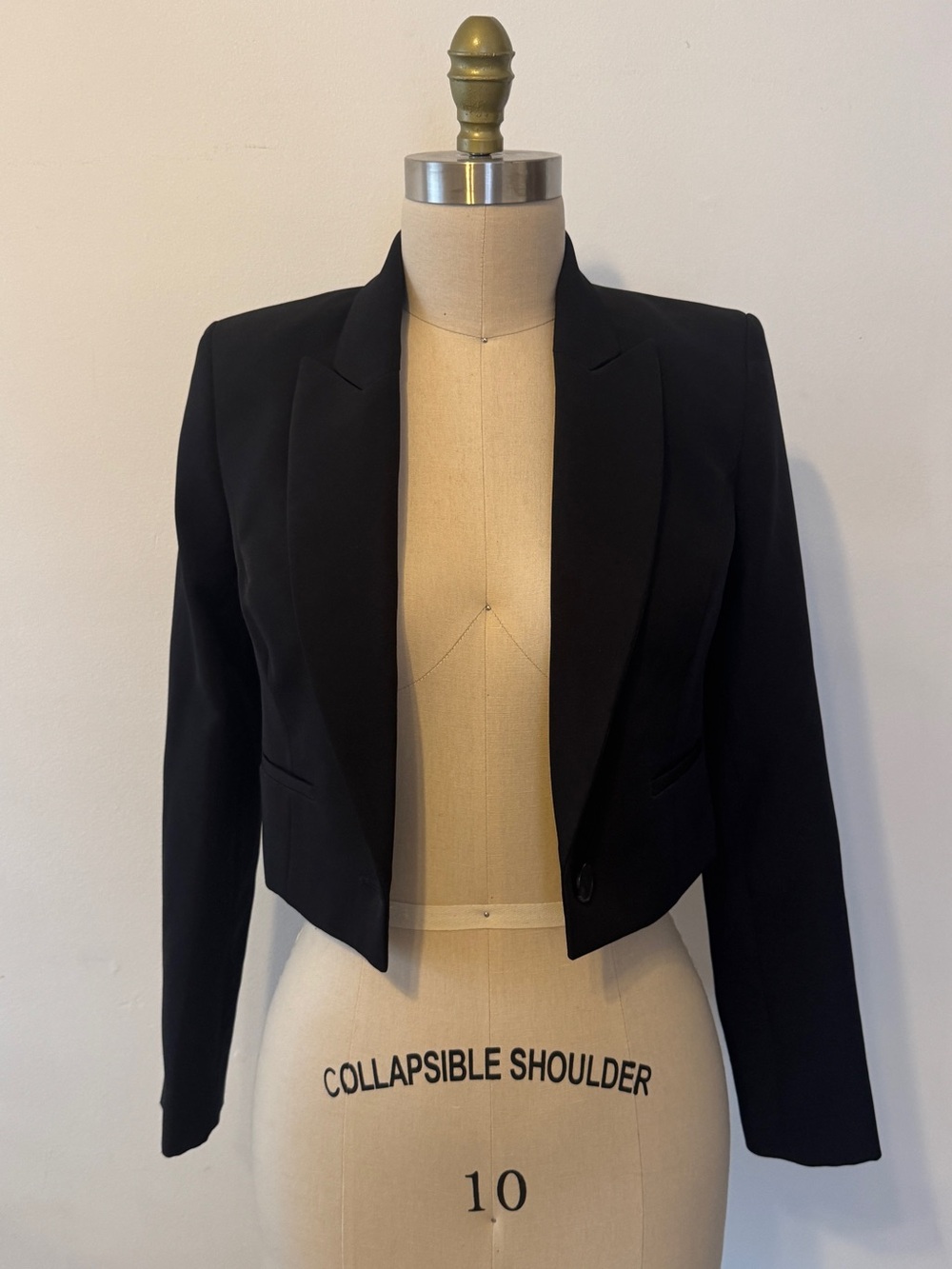 EXPRESS Black Cropped Women's Blazer Jacket